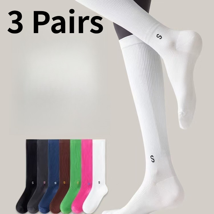 Compression Calf Sleeve - 1/3 Pairs Women Compression Calf Socks
