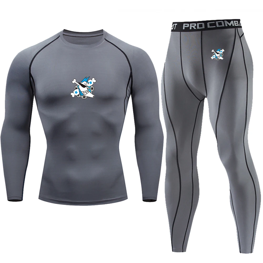 Running Gear Outfit - Trendy Compression Outfit with Gear, Shark