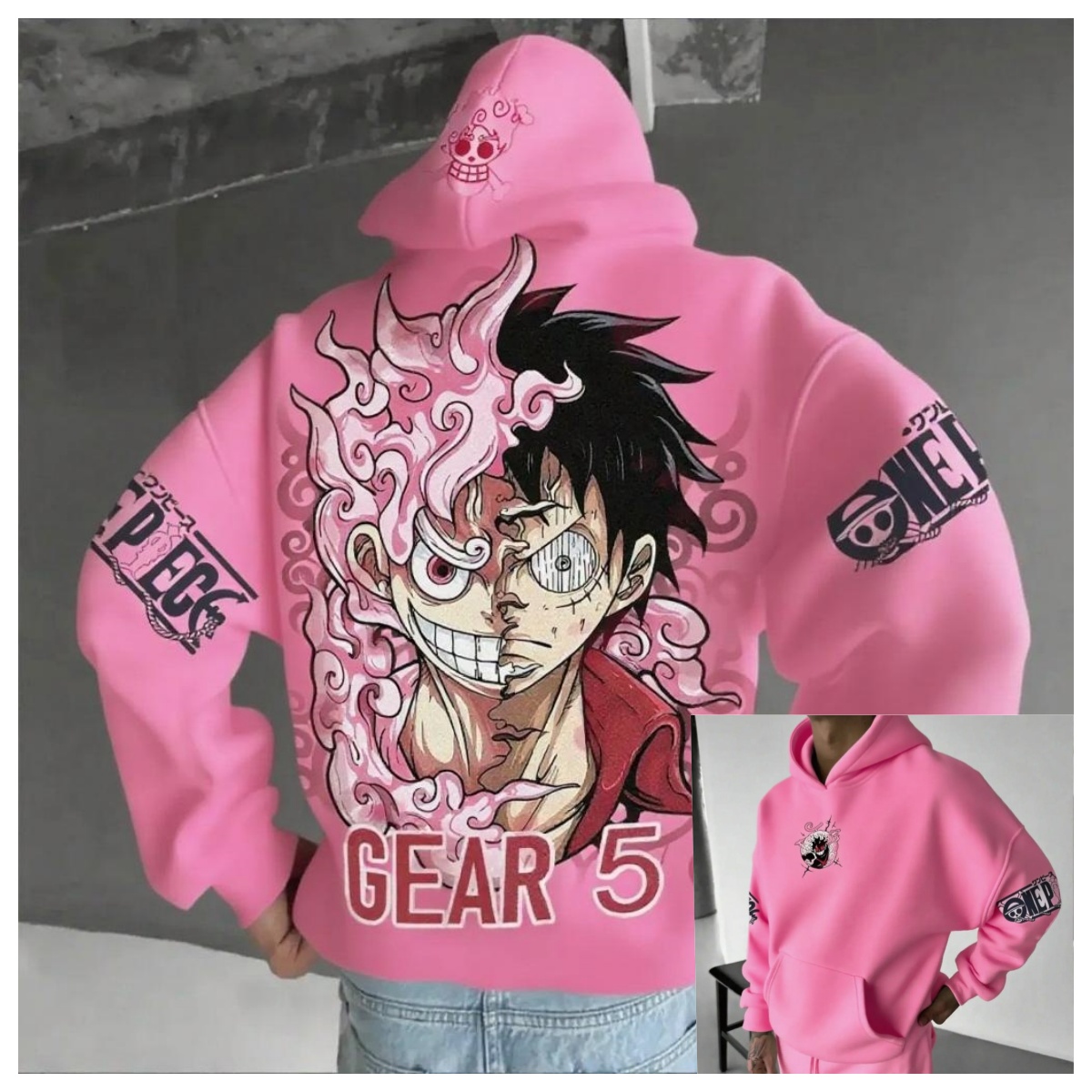 Men Women Pink Loose Hoodie On - đánh giá và giá Running Gear In Winter