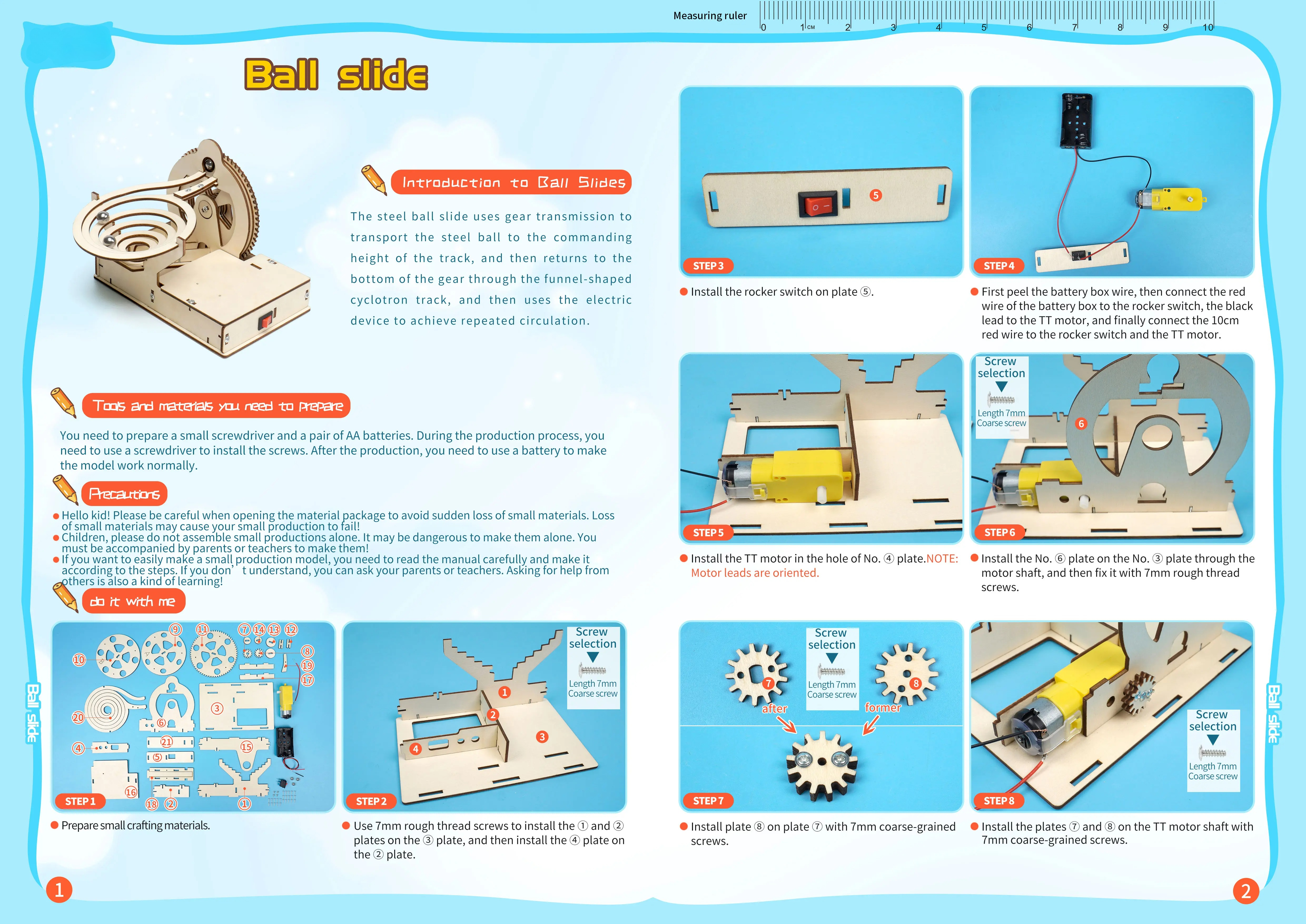 DIY Assemble Mechanical Marble - đánh giá và giá Running Gear For Kids