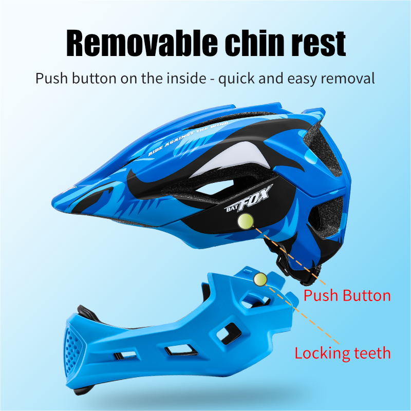 BATFOX Kids Full Face Bike Hel - đánh giá và giá Running Gear For Kids