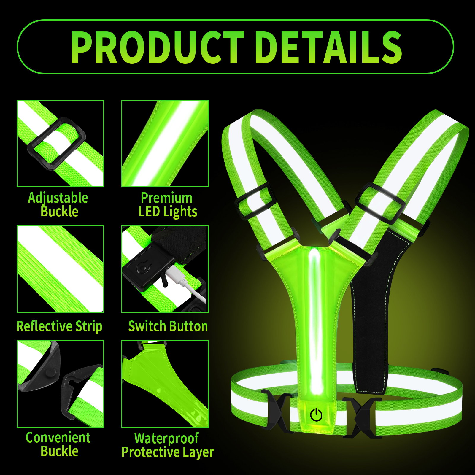 Outdoor Night Walking Safety V - đánh giá và giá Running Gear In Winter