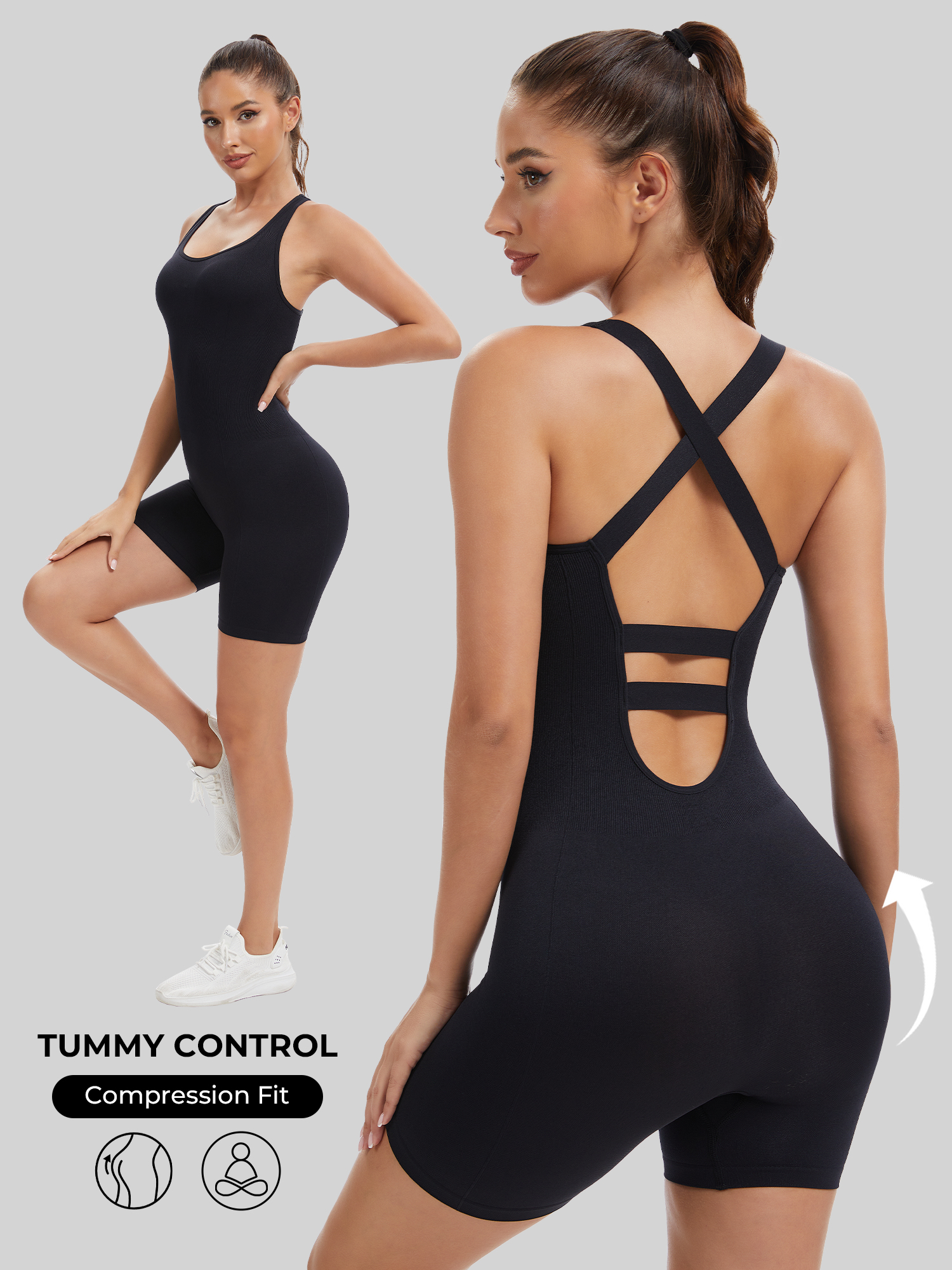 Knit Booty Lifting Bodysuit, Q - đánh giá và giá Running Gear Outfit