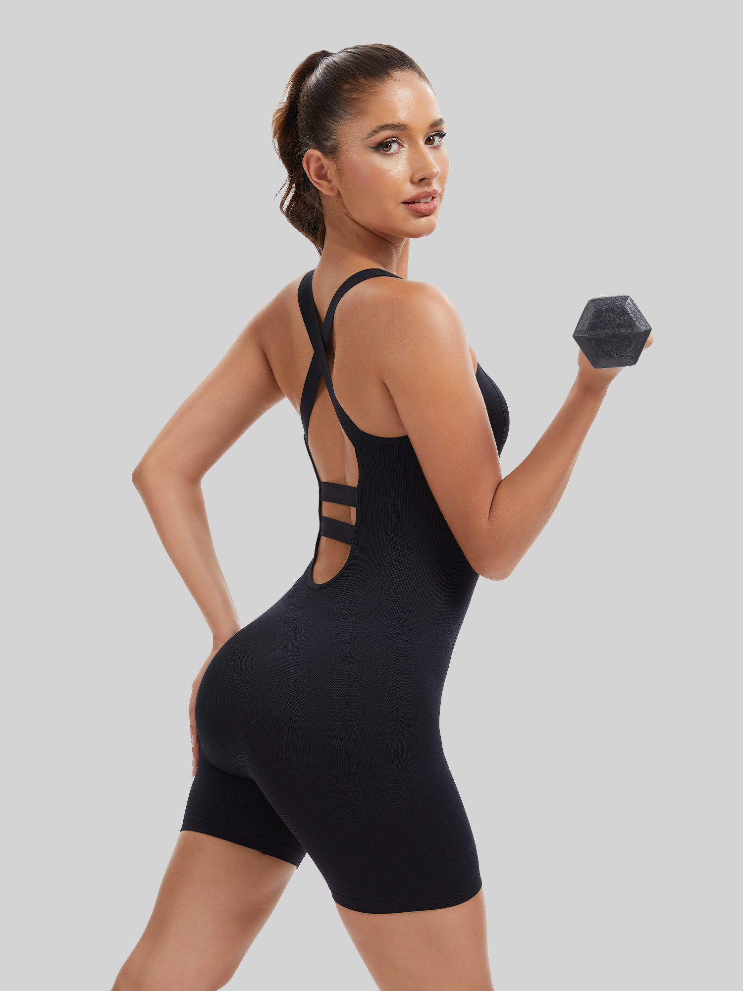 Knit Booty Lifting Bodysuit, Q - đánh giá và giá Running Gear Outfit