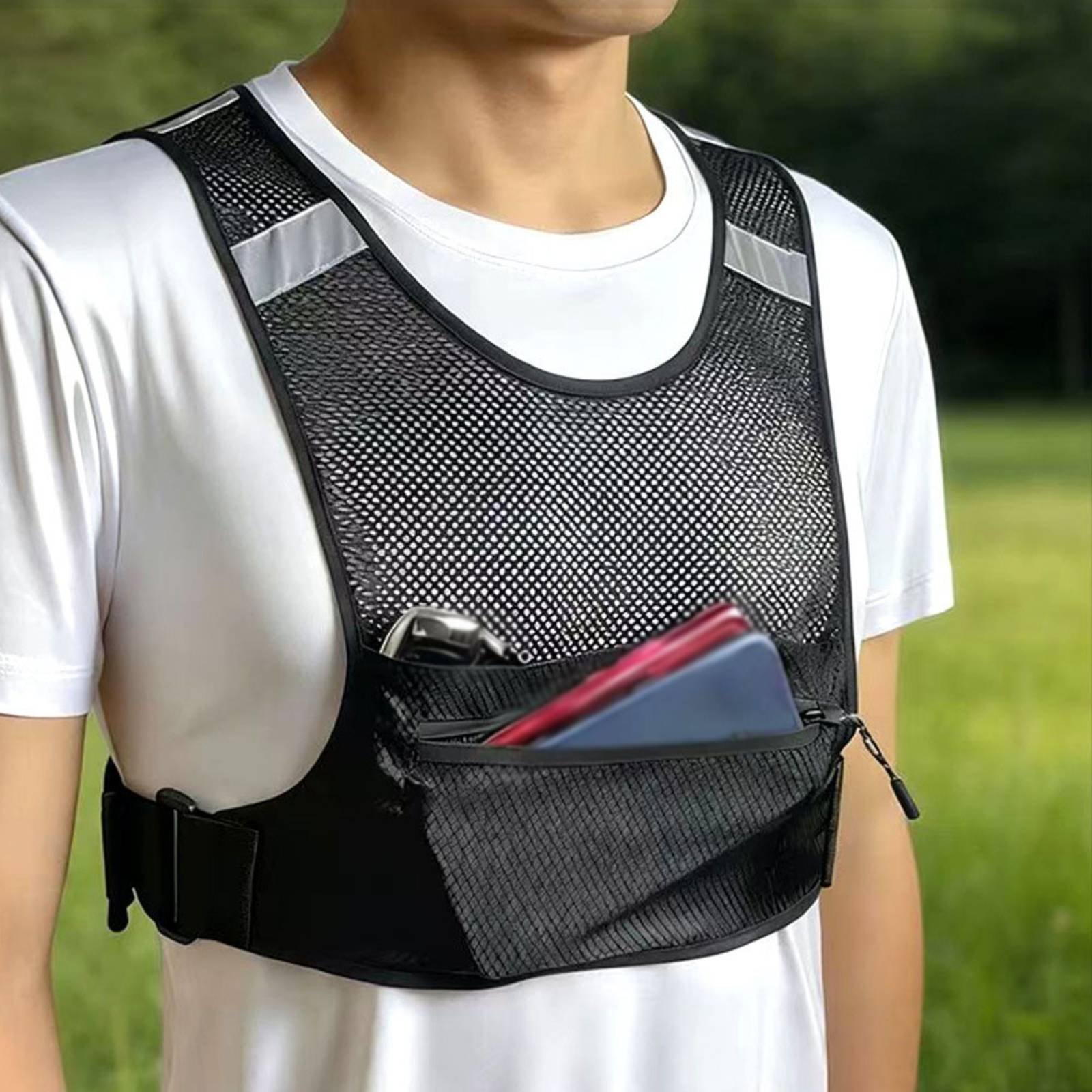 Reflective Running Vest Lightw - đánh giá và giá Running Gear For Your Phone
