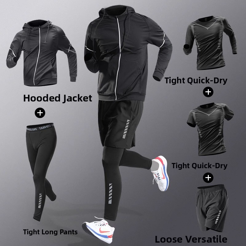 Men's Running Set Qui Dry Spor - đánh giá và giá Running Gear Outfit