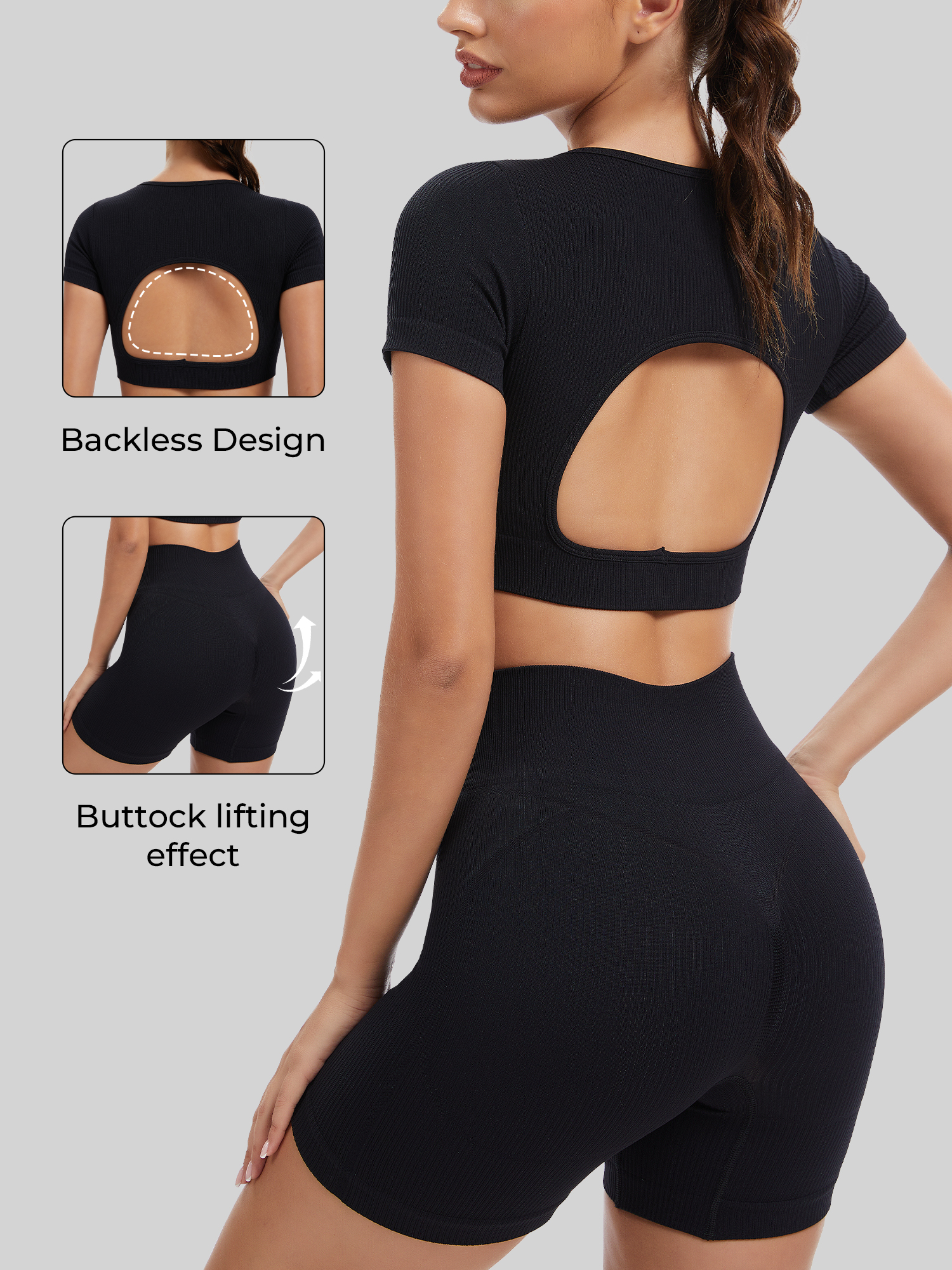 Yoga Set Sports Bra Outfit, Ti - đánh giá và giá Running Gear Outfit