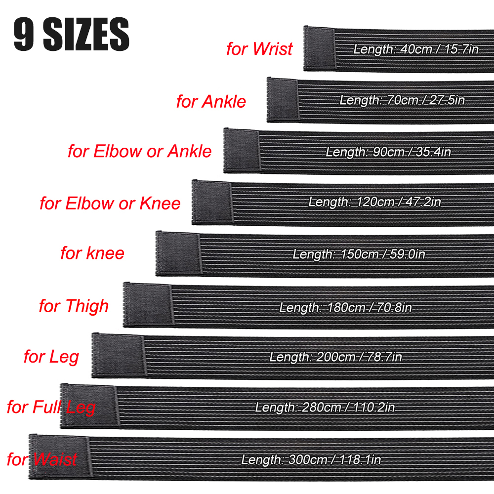 1PCS 40-300cm Compression Band - đánh giá và giá Compression Calf Sleeve